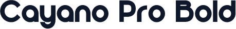 Cayano Pro Bold