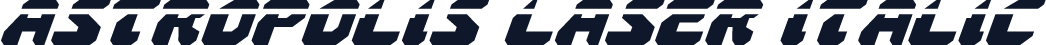 Astropolis Laser Italic