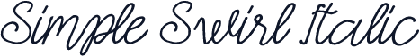 Simple Swirl Italic
