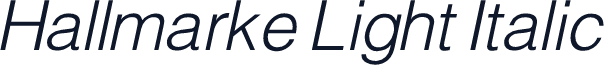 Hallmarke Light Italic