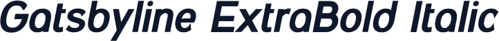 Gatsbyline ExtraBold Italic