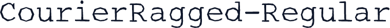 CourierRagged-Regular