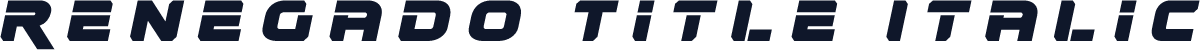 Renegado Title Italic
