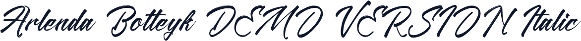 Arlenda Botteyk DEMO VERSION Italic