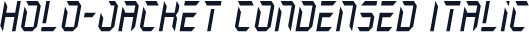 Holo-Jacket Condensed Italic