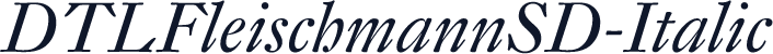 DTLFleischmannSD-Italic