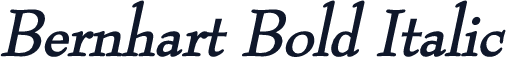 Bernhart Bold Italic