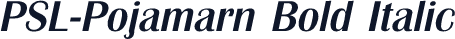 PSL-Pojamarn Bold Italic