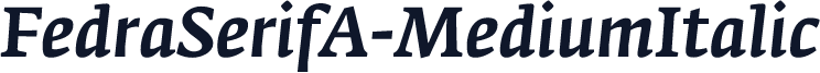 FedraSerifA-MediumItalic