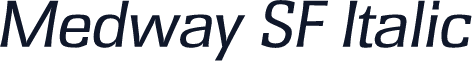 Medway SF Italic
