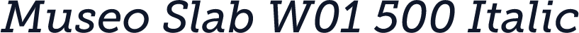 Museo Slab W01 500 Italic