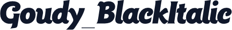 Goudy_BlackItalic