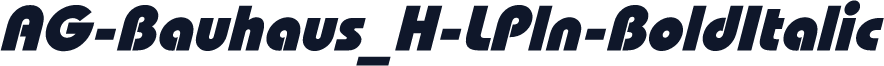 AG-Bauhaus_H-LPln-BoldItalic