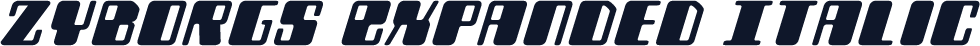 Zyborgs Expanded Italic
