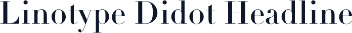 Linotype Didot Headline