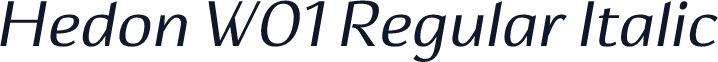Hedon W01 Regular Italic