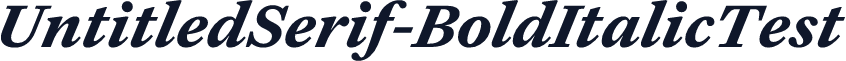 UntitledSerif-BoldItalicTest