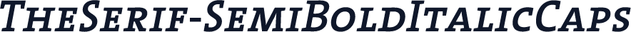 TheSerif-SemiBoldItalicCaps