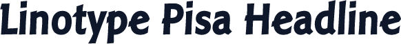 Linotype Pisa Headline