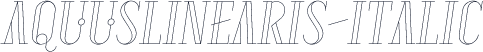 AquusLinearis-Italic