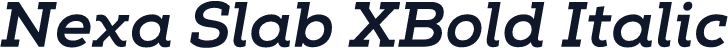 Nexa Slab XBold Italic