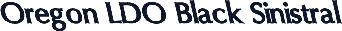 Oregon LDO Black Sinistral