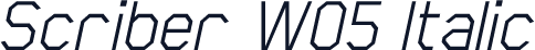 Scriber W05 Italic