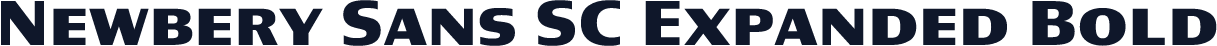 Newbery Sans SC Expanded Bold