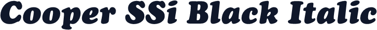 Cooper SSi Black Italic