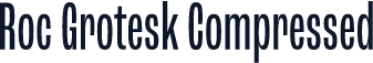 Roc Grotesk Compressed