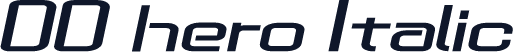 DD hero Italic