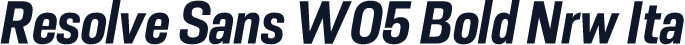 Resolve Sans W05 Bold Nrw Ita
