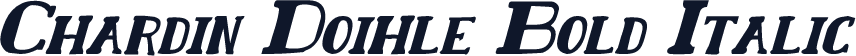 Chardin Doihle Bold Italic