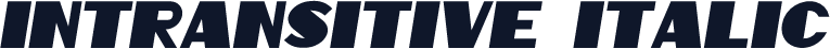 Intransitive Italic