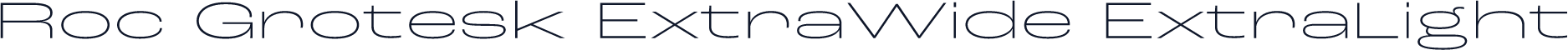 Roc Grotesk ExtraWide ExtraLight