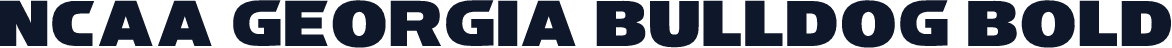 NCAA Georgia Bulldog Bold