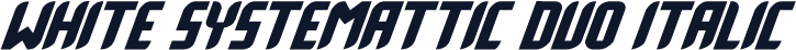 White Systemattic Duo Italic