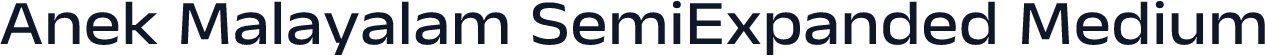 Anek Malayalam SemiExpanded Medium
