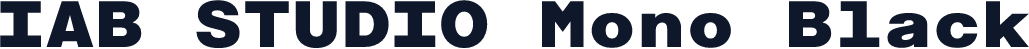IAB STUDIO Mono Black