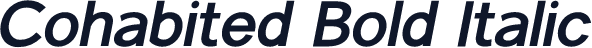 Cohabited Bold Italic