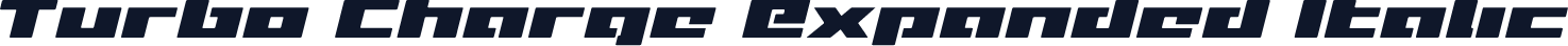 Turbo Charge Expanded Italic