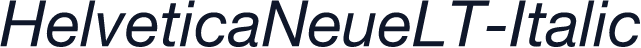HelveticaNeueLT-Italic