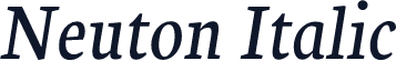 Neuton Italic