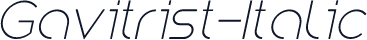 Gavitrist-Italic