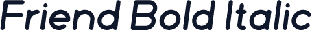 Friend Bold Italic