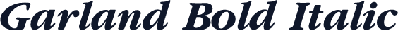 Garland Bold Italic