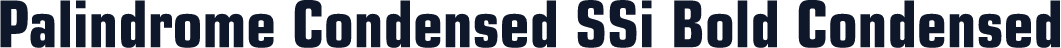 Palindrome Condensed SSi Bold Condensed