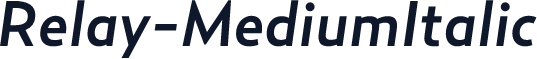Relay-MediumItalic