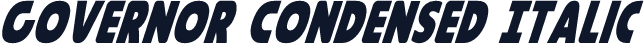 Governor Condensed Italic