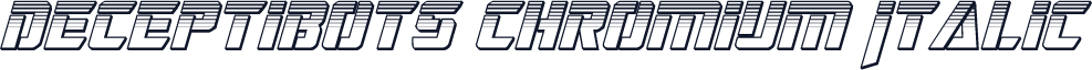 Deceptibots Chromium Italic